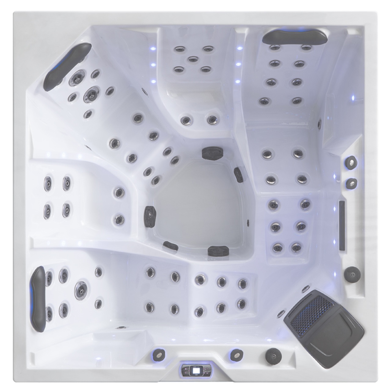 AWT Aussenwhirlpool IN-403 Eco Extreme Sterling Silver 200x200 grau