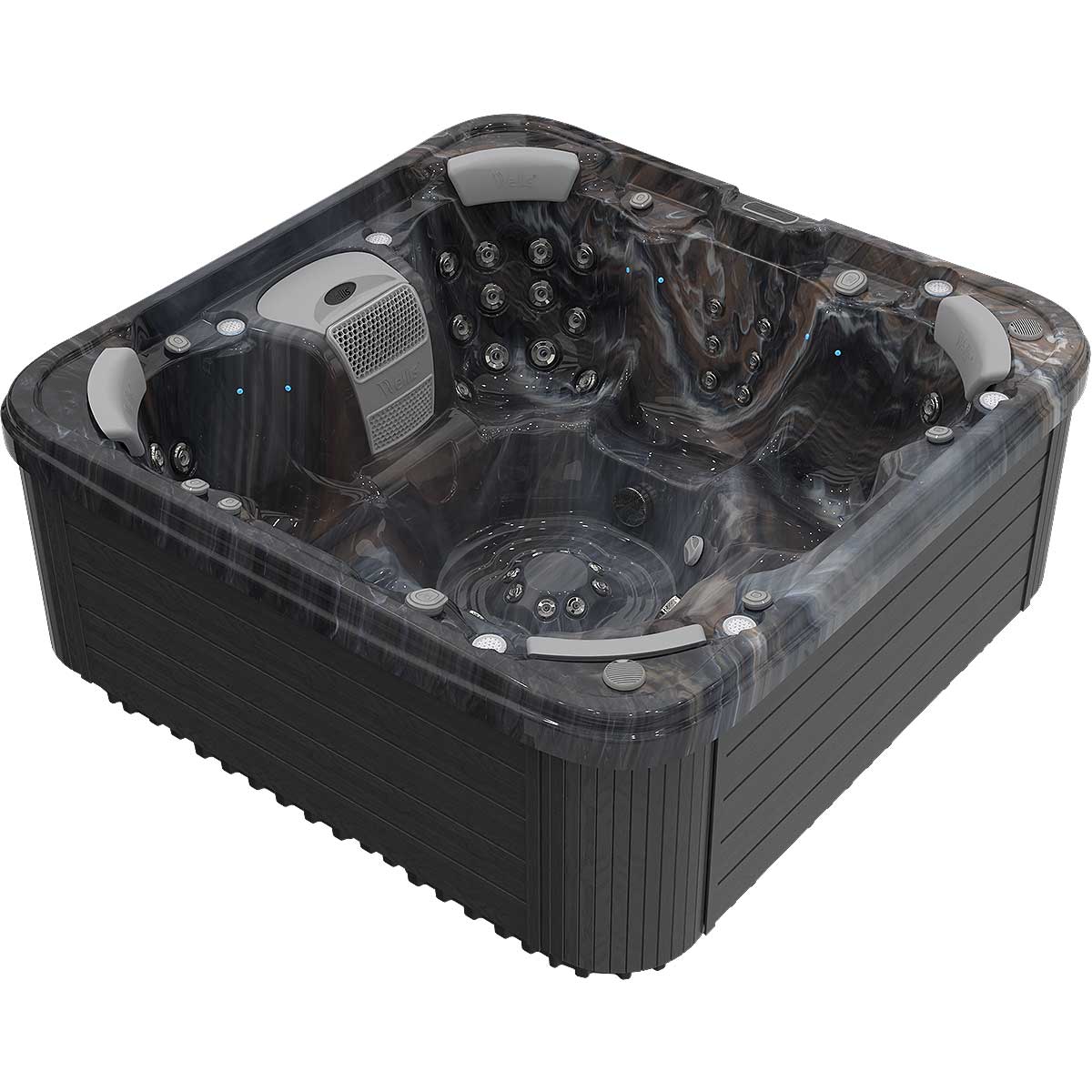 Wellis Vienna Life 7 Personen Premim-Whirlpool 230 × 230 × 90 cm