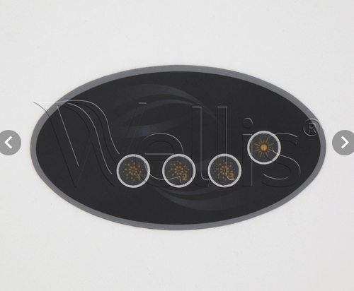 Wellis Aufkleber für Steuerpanel AUX panel mit 4 Tasten