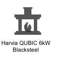 Harvia QUBIC 6kW Blacksteel