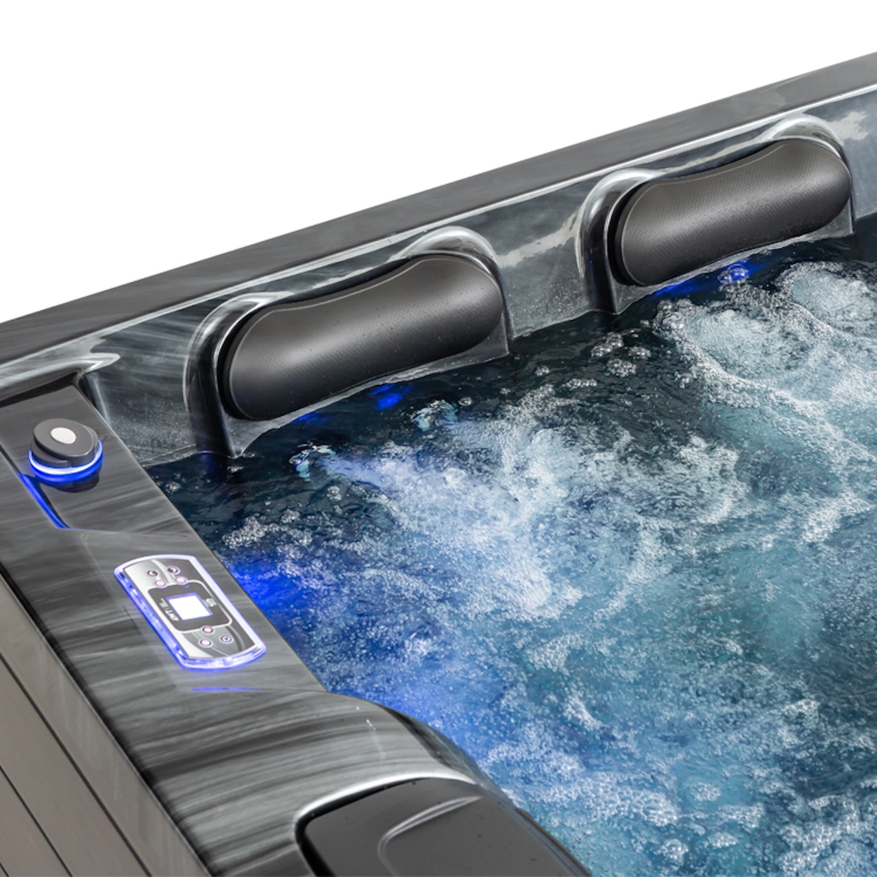 AWT Aussenwhirlpool IN-407 Eco Cloudy Black 200x200 grau