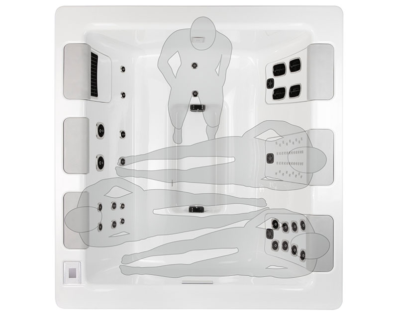 Bullfrogspas STIL7 Whirlpool 224x213x86cm