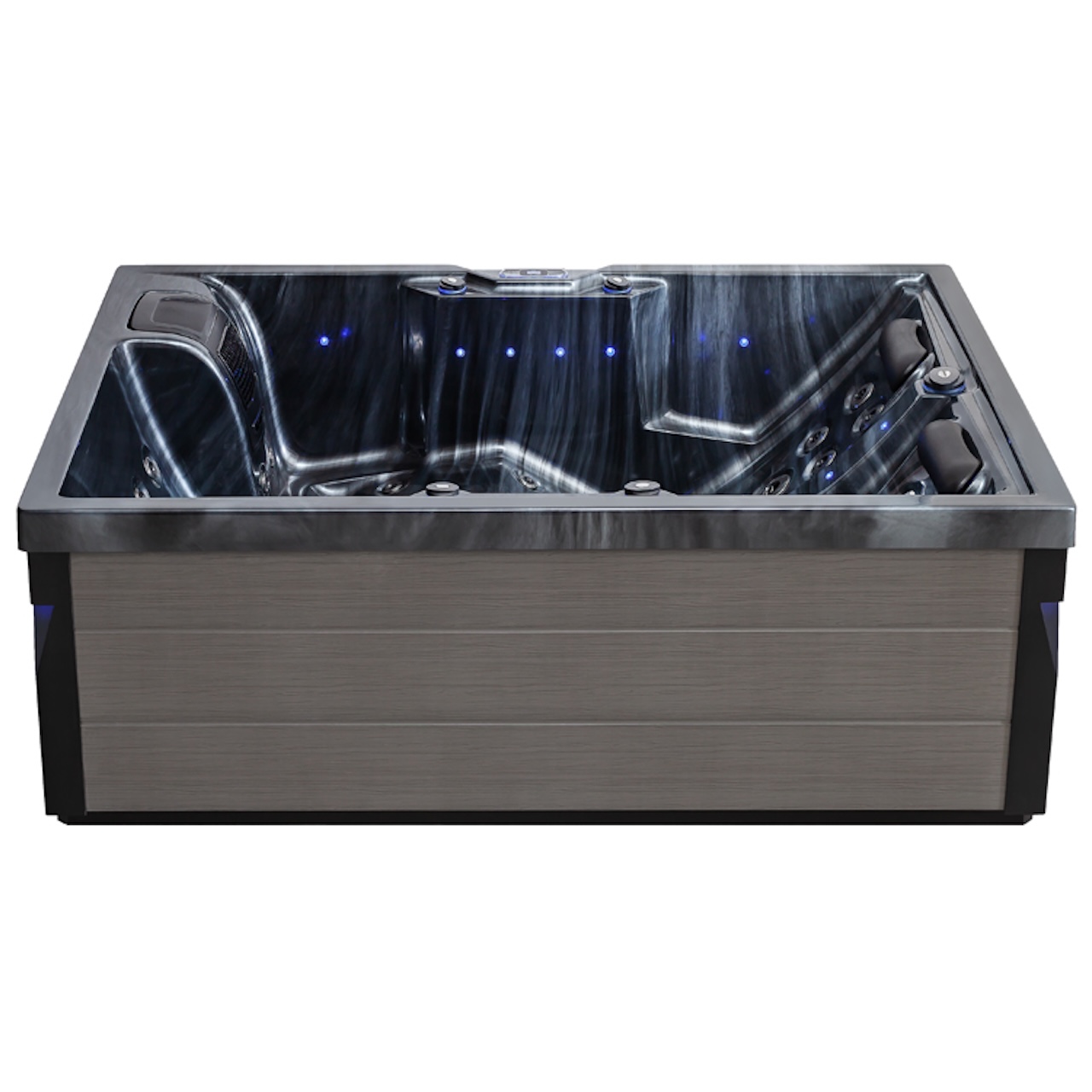 AWT Aussenwhirlpool IN-405 Eco Cloudy Black 220x160 grau