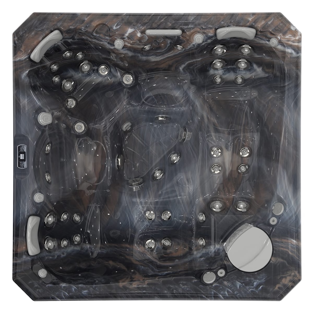 Wellis Palermo Life 5 Personen Premium-Whirlpool 218 × 218 × 90 cm