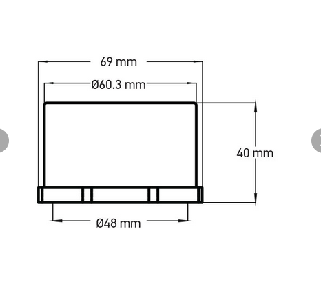 Wellis Profilreduzierer 60 auf 48mm ⌀