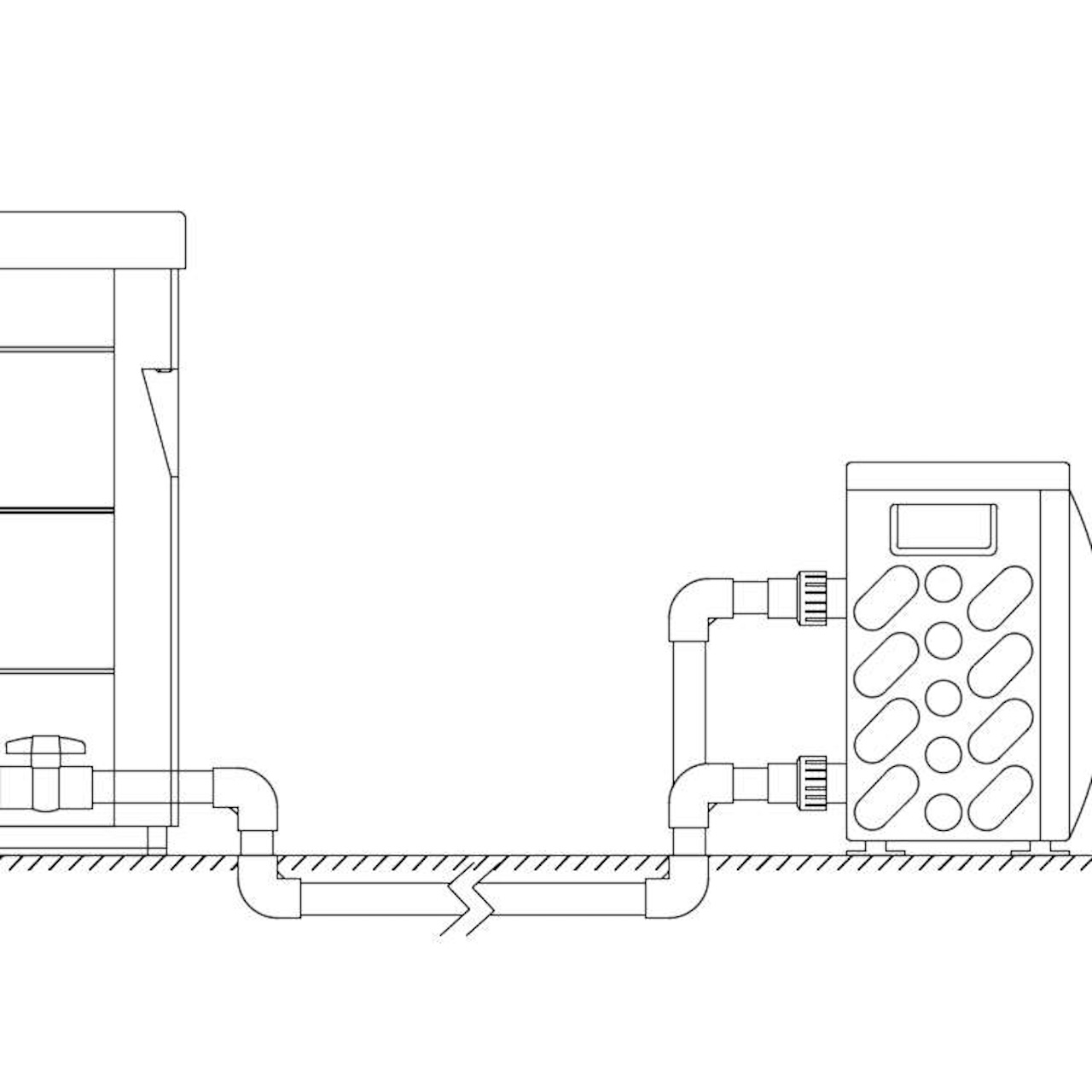 AWT Wärmepumpe Anschluss-Set für Gecko in.temp