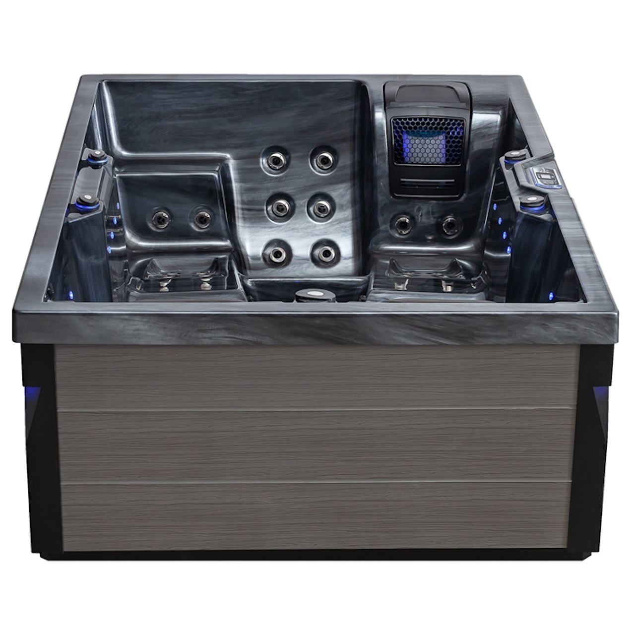 AWT Aussenwhirlpool IN-405 Eco Cloudy Black 220x160 grau