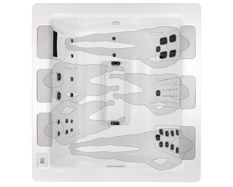 Bullfrogspas STIL7 Whirlpool 224x213x86cm