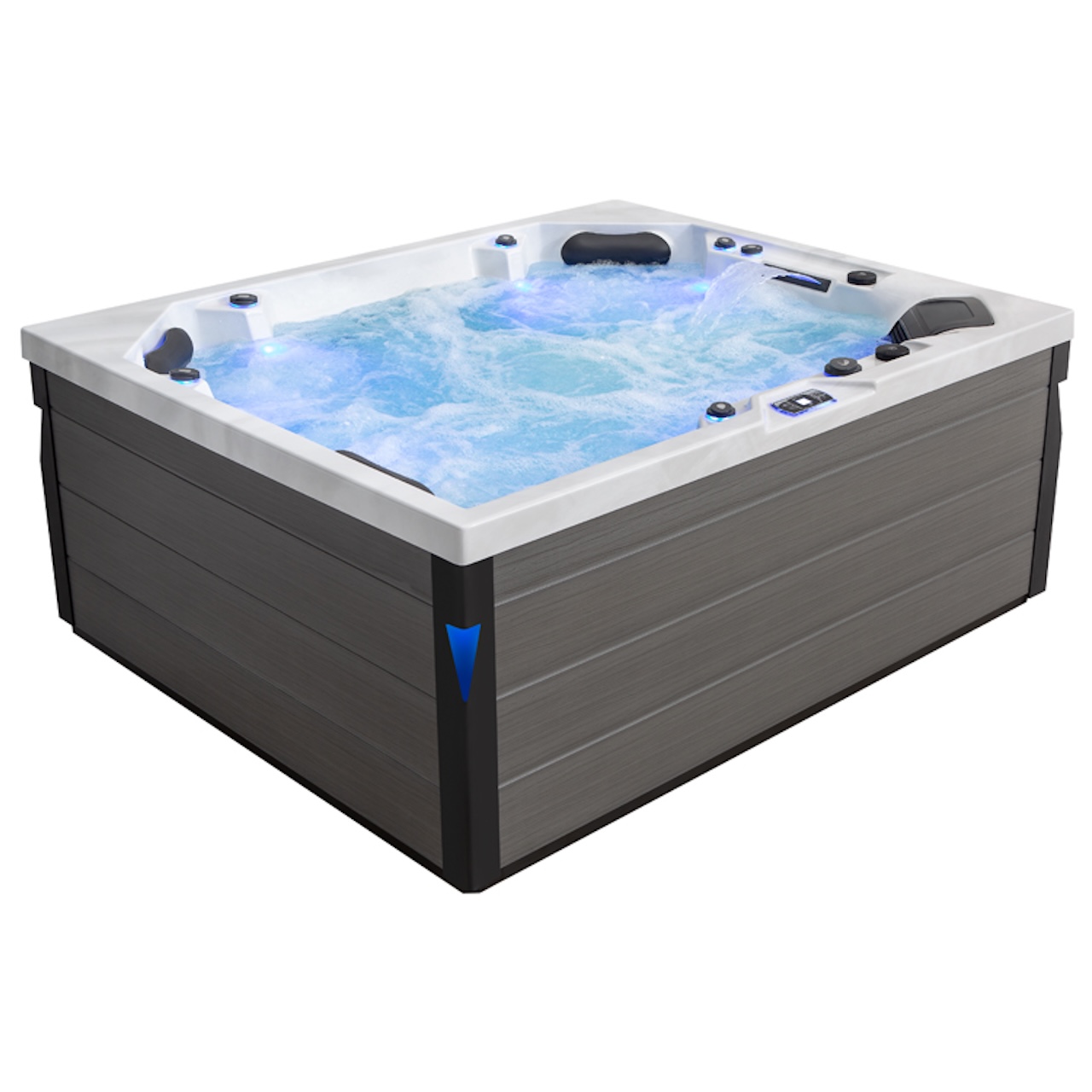 AWT Aussenwhirlpool IN-406 Eco Extreme Sterling Silver 225x185 grau