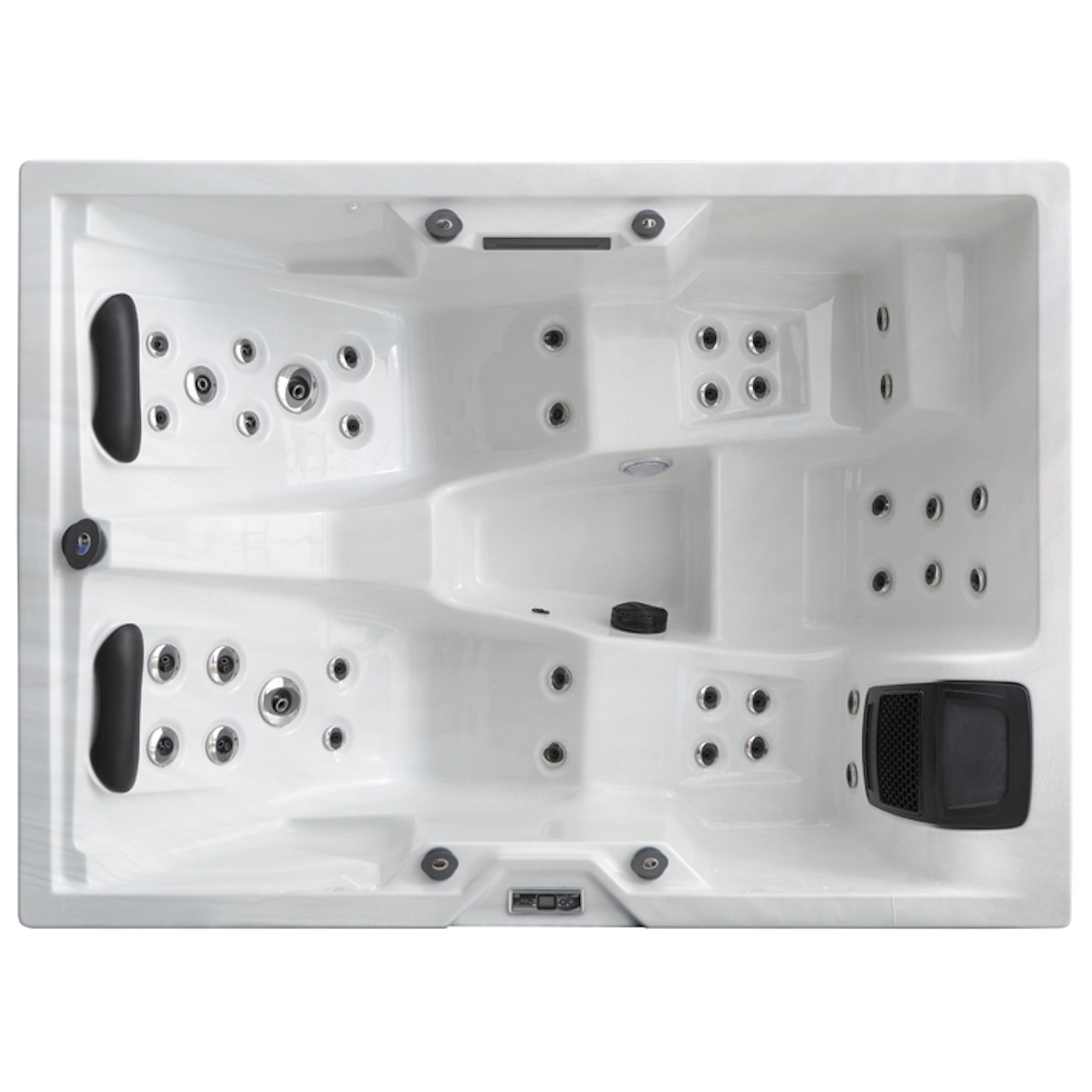 AWT Aussenwhirlpool IN-405 Basic Sterling Silver 220x160 grau 