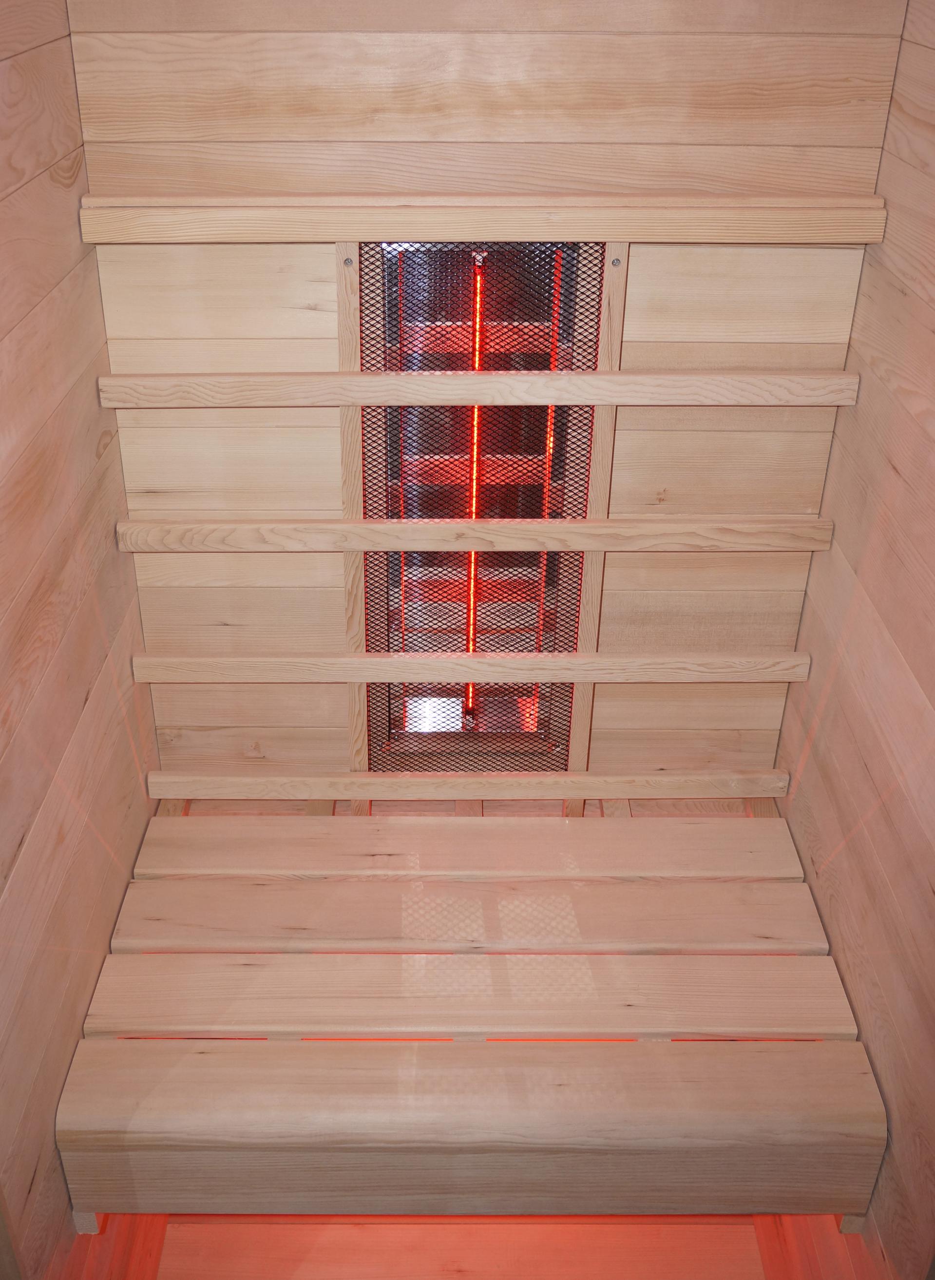 Wellis Redlight™-Infrarotkabine Helios aus kanadischer Hemlocktanne