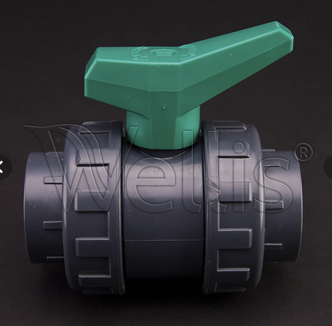 Wellis Kugelhahn 50mm ⌀ PVC