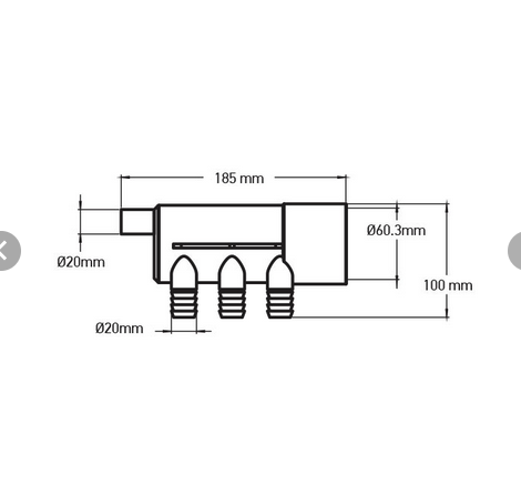 Wellis Verteiler 6er 