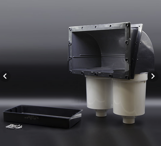 Wellis Filtergehäuse zur Wandmontage für 2 Filter 