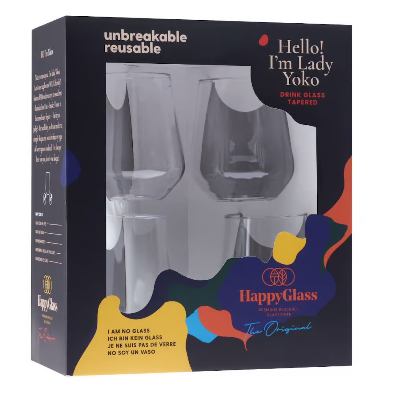 Wassergläser "Lady Yoko" 4 Stück