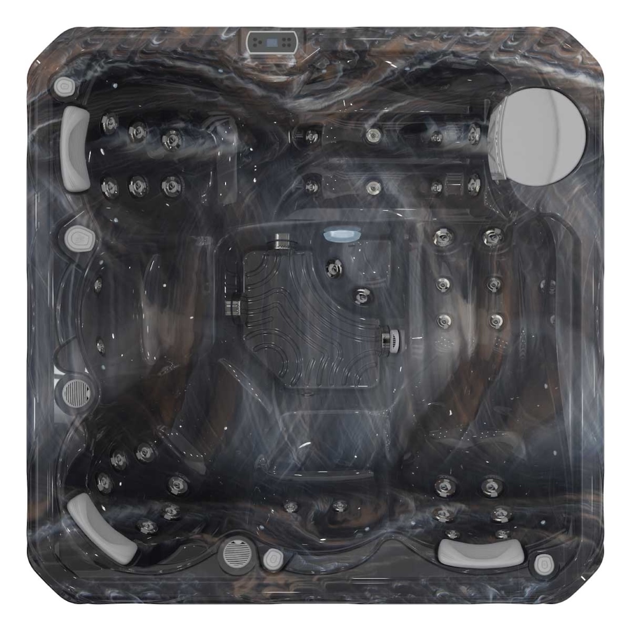 Wellis Budapest Life 5 Personen Premium-Whirlpool 200 × 200 × 89 cm