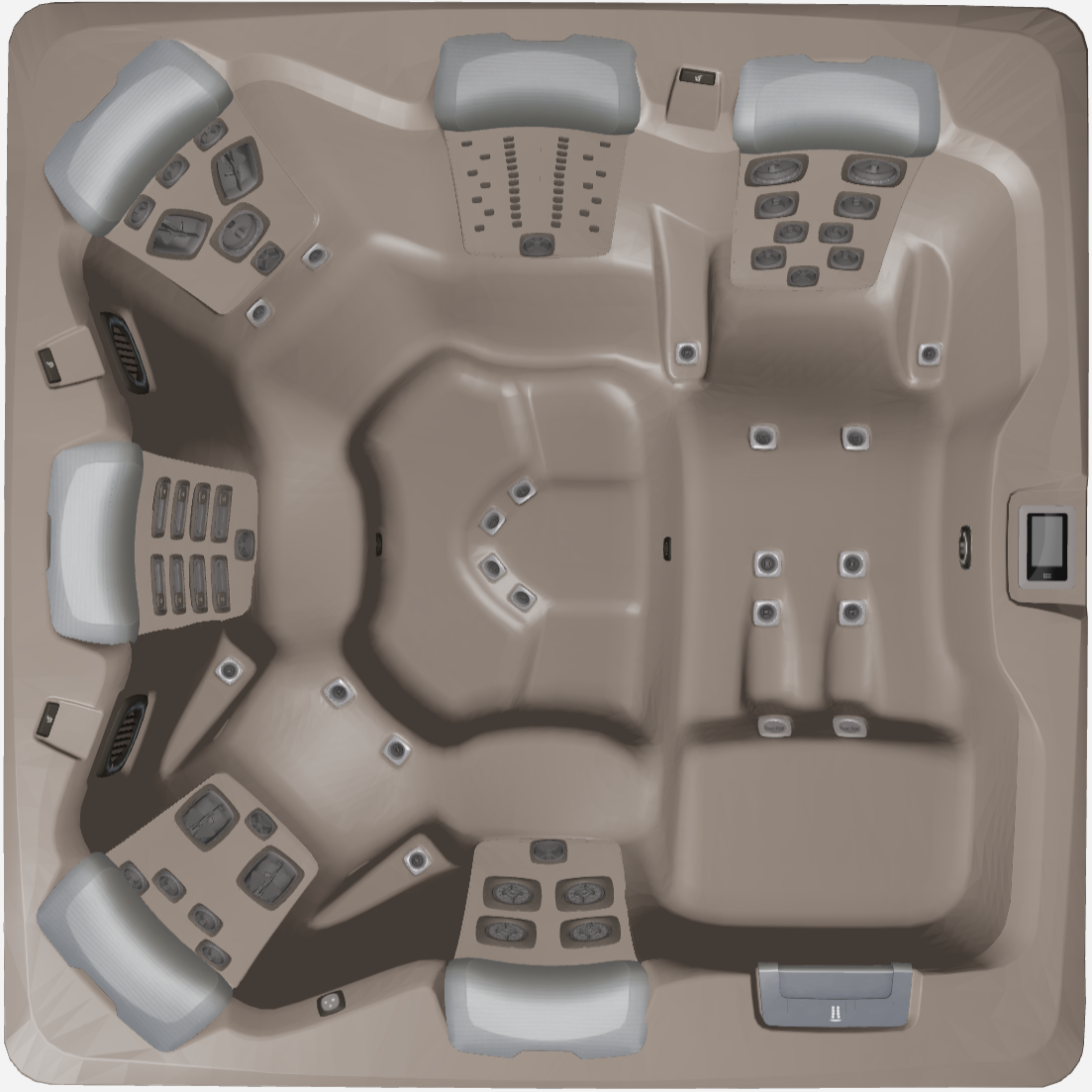 Bullfrogspas Outdoor Whirlpool A8L Select 239x239x97cm