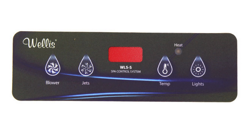 Wellis Aufkleber für Steuerpanel Balboa Economy (Wellis Logo)