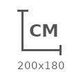 200x180cm
