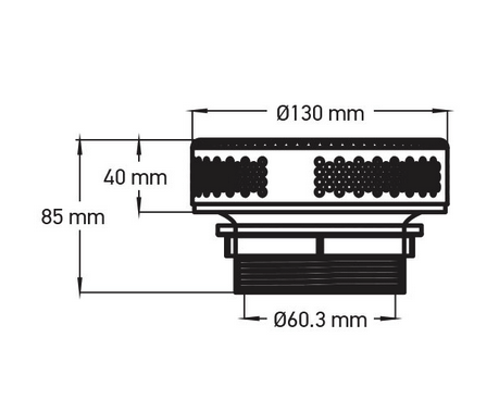 Wellis Ansaugöffnung 5"