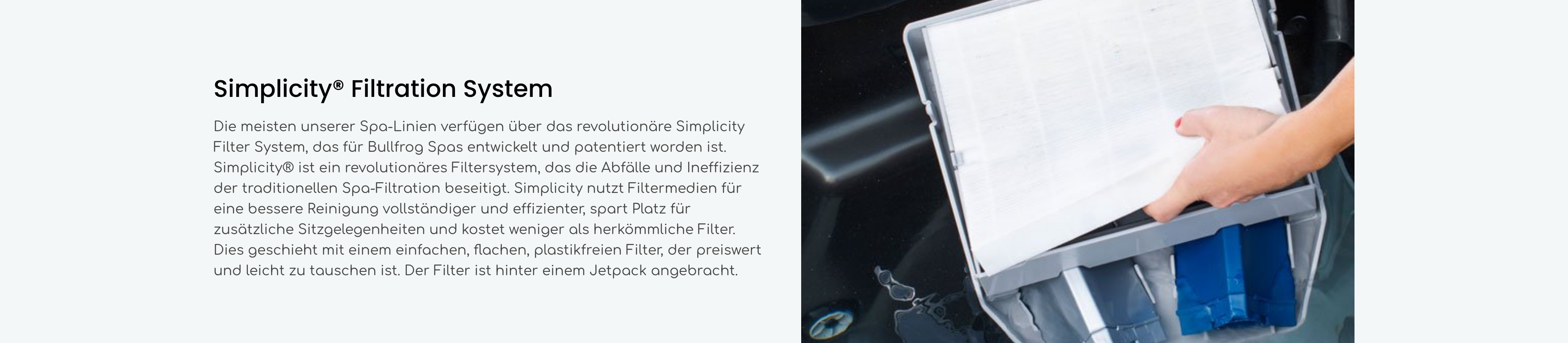 M Series Spa-Modelle_Filter