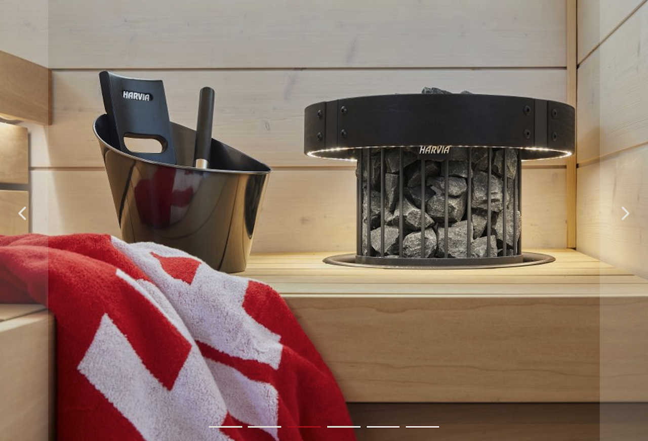 HARVIA Schutzgeländer Legend beleuchtet