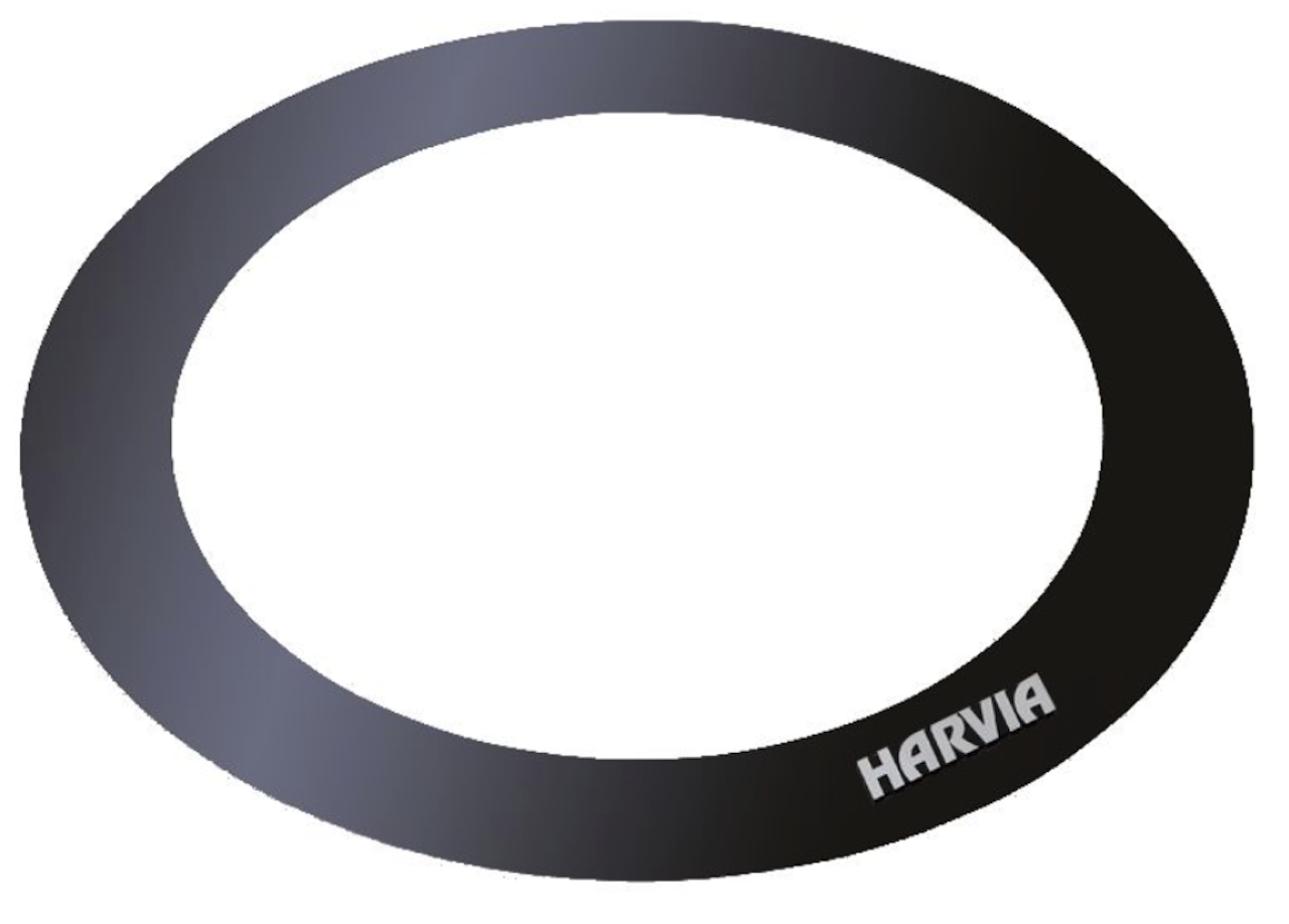 HARVIA Einbaurahmen Cilindro Stahl, schwarz