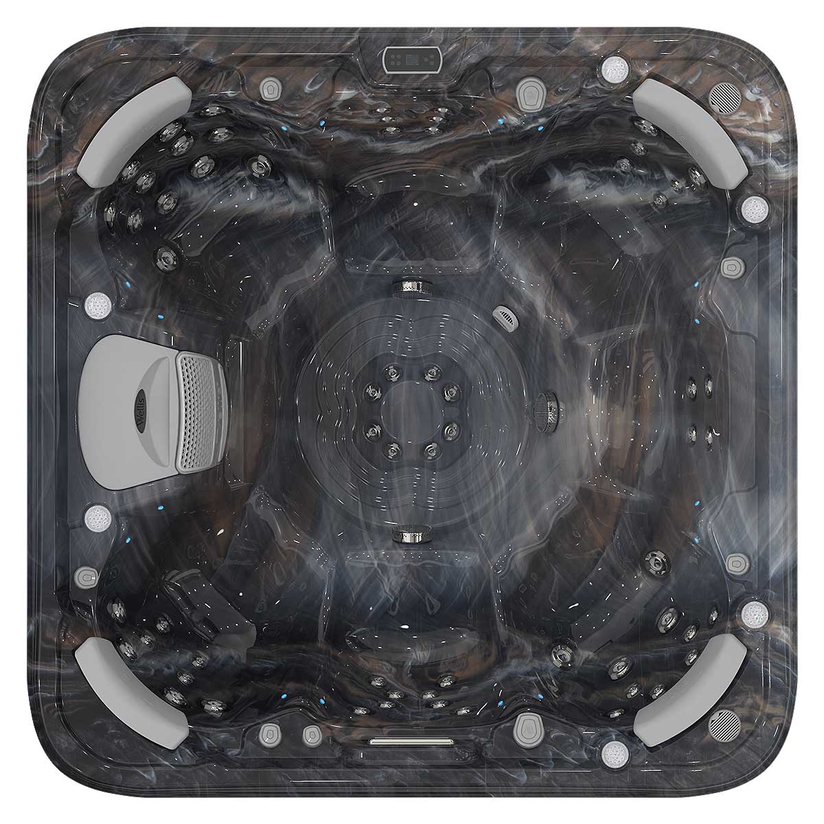 Wellis Vienna Life 7 Personen Premim-Whirlpool 230 × 230 × 90 cm