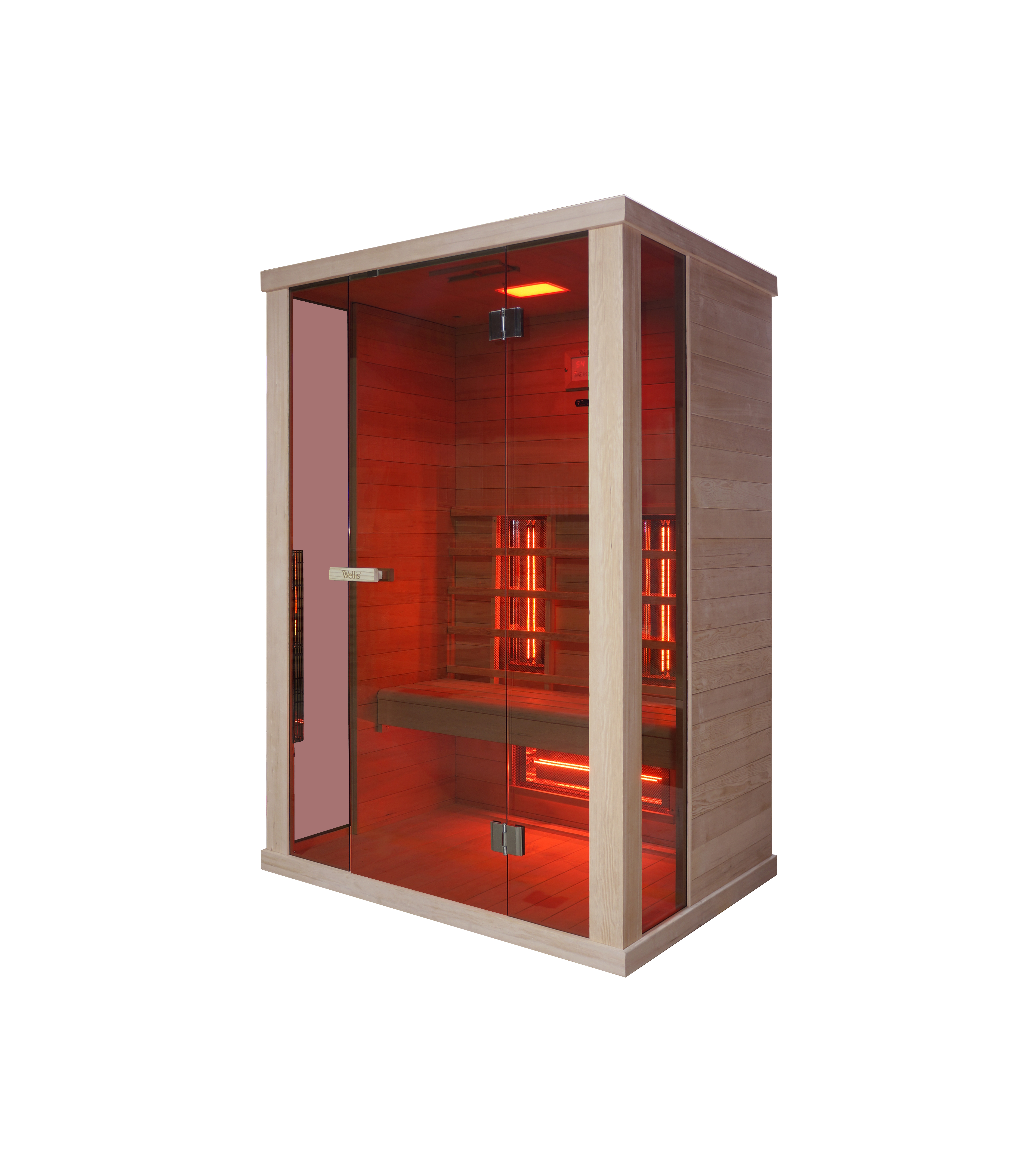 Wellis Redlight™-Infrarotkabine Solaris aus kanadischer Hemlocktanne