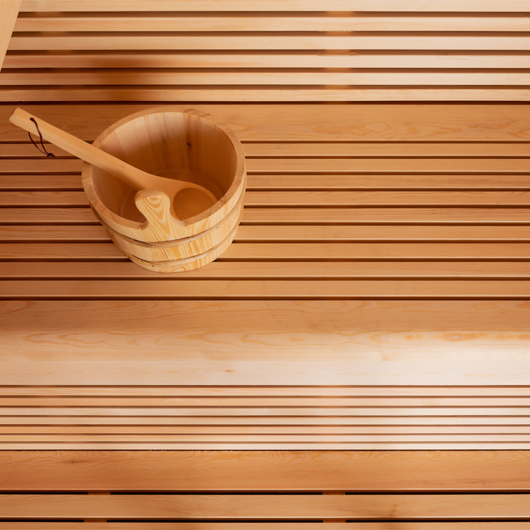 LuBoss E1101 Design-Sauna aus Pinienholz – 5-Eck Premium-Sauna in 3 Größen