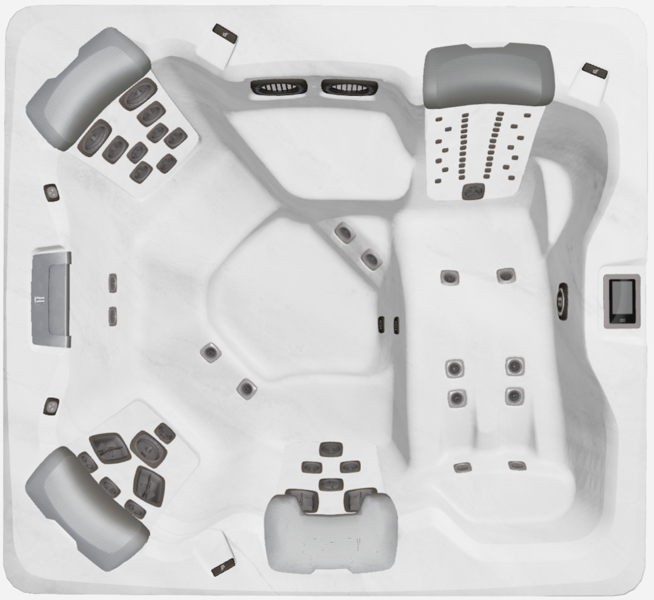 Bullfrogspas Outdoor Whirlpool A6L Select 224x203x86cm