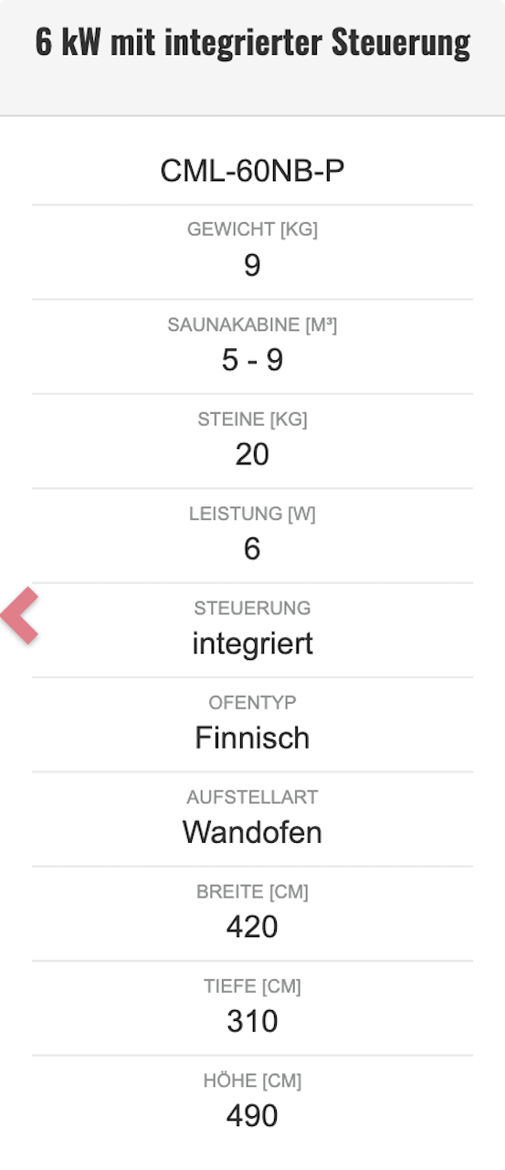 SAWOTEC Saunaofen Cumulus ohne Steuerung