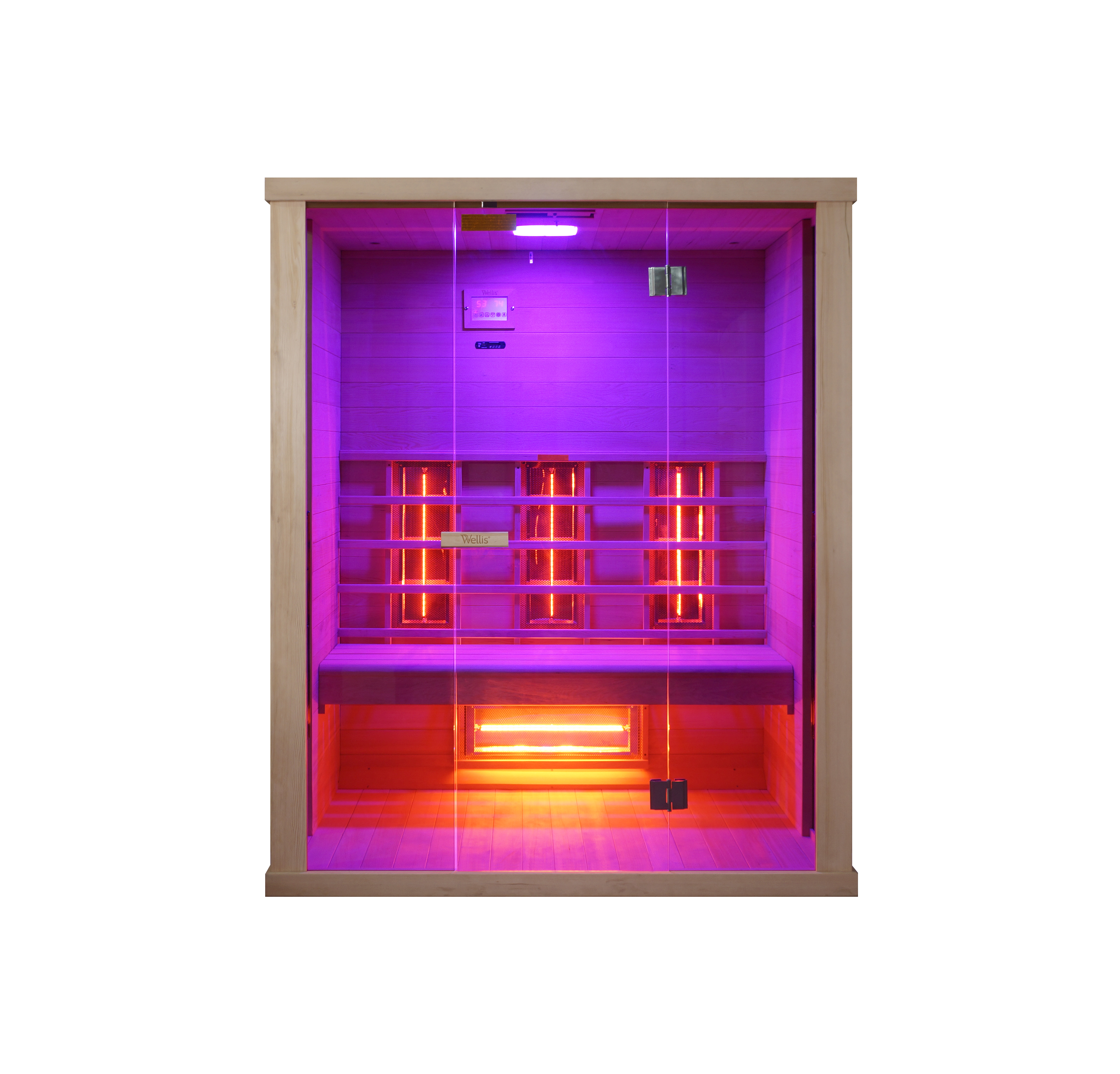 Wellis Redlight™-Infrarotkabine Sundance aus kanadischer Hemlocktanne