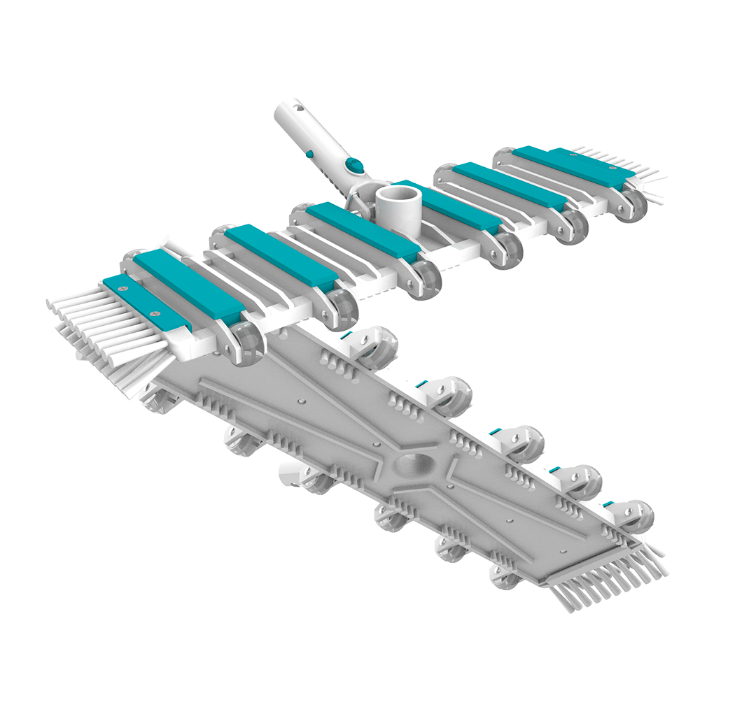 Bayrol Bodensauger-Kopfteil mit 12 Rollen