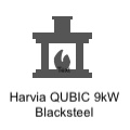 Harvia QUBIC 9 kW Blacksteel