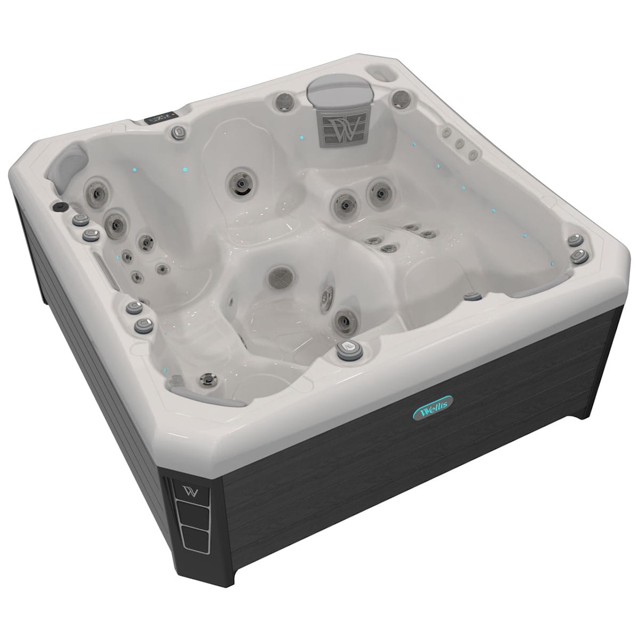 Wellis Malaga Life 6 Personen Premium-Whirlpool 218 × 218 × 90 cm