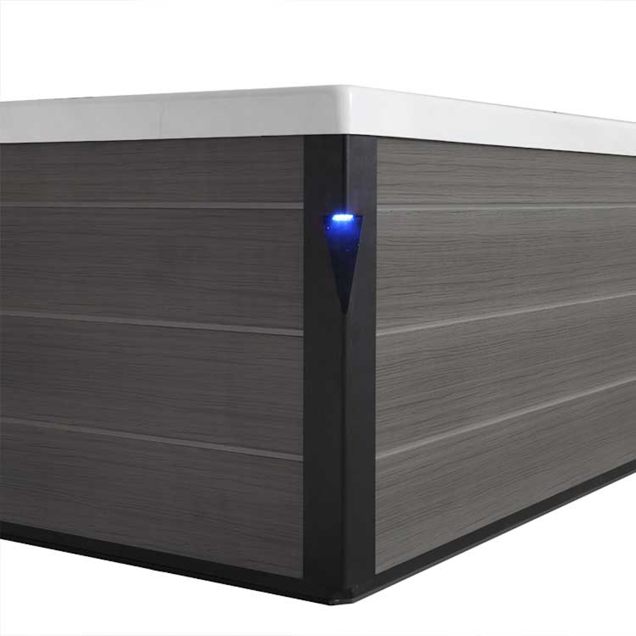 AWT Aussenwhirlpool IN-407 Eco Cloudy Black 200x200 grau