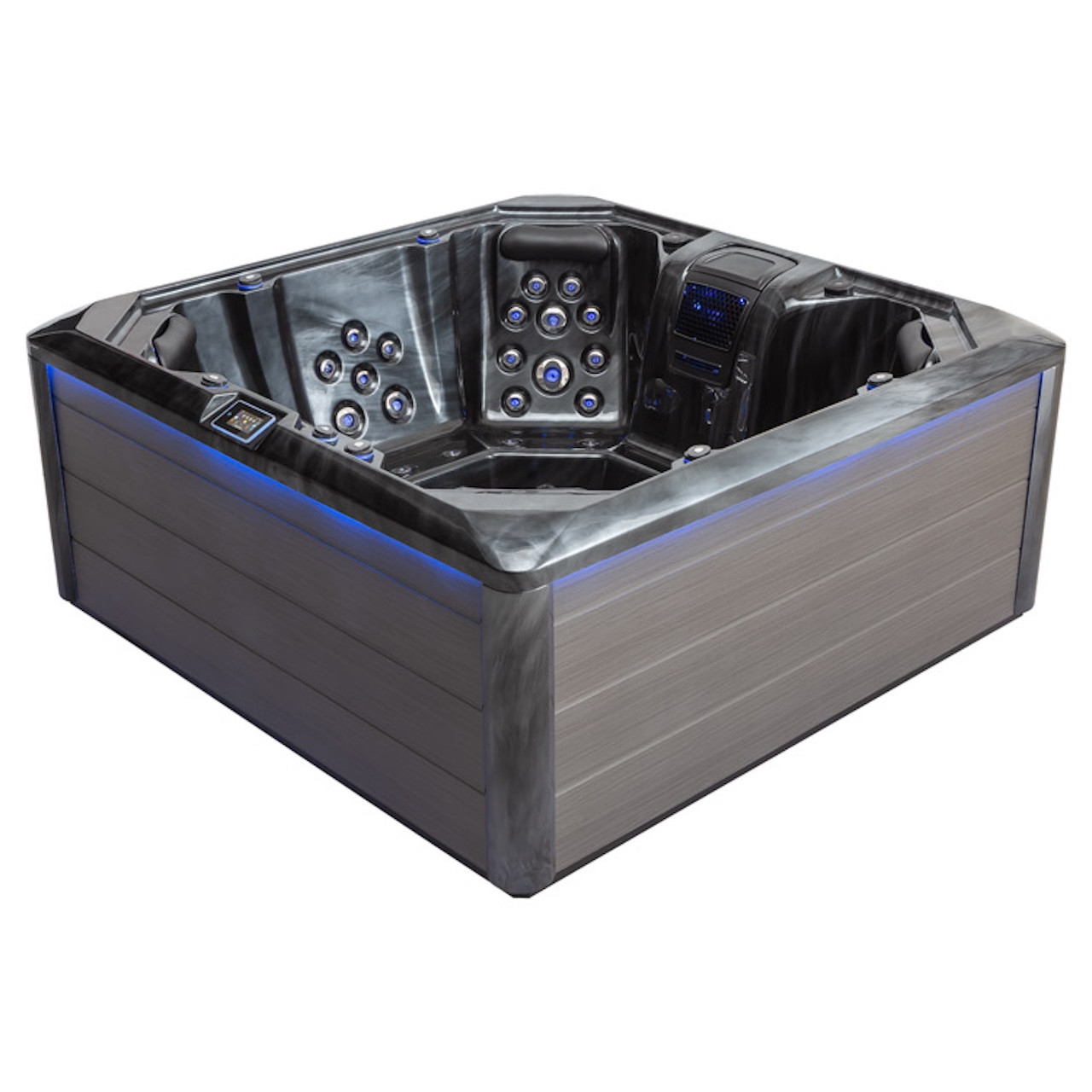 AWT Aussenwhirlpool IN-702 Eco Extreme Cloudy Black 212x212 grau