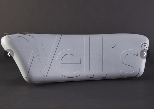 Wellis Kopfkissen 42x17x5 cm massiv grau Wellis (ROB)