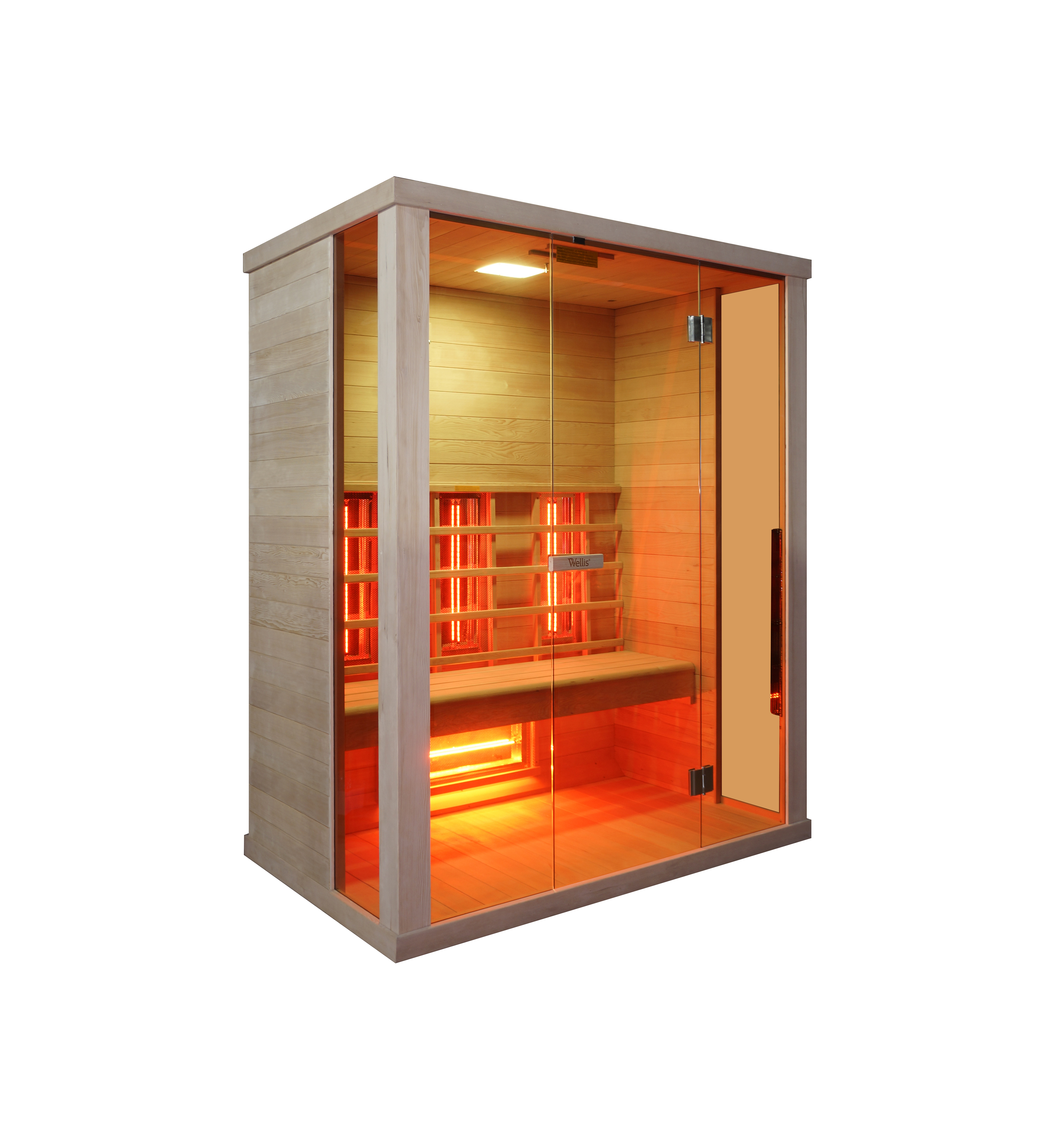 Wellis Redlight™-Infrarotkabine Sundance aus kanadischer Hemlocktanne