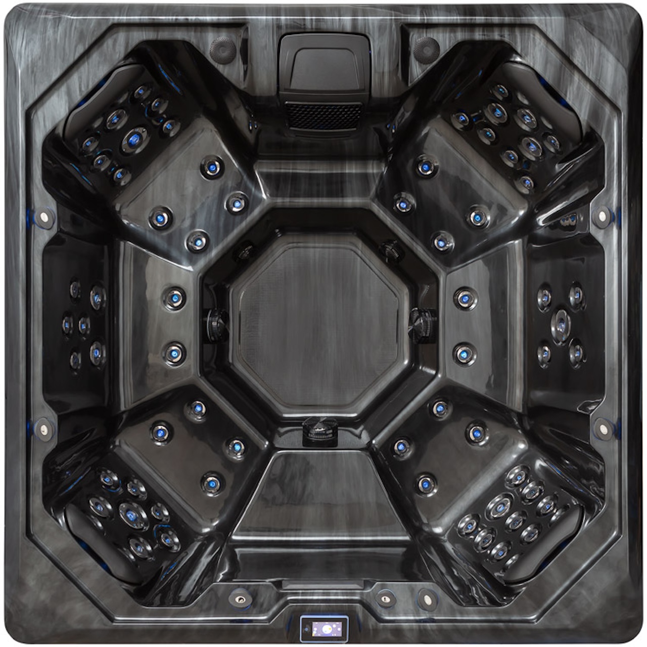 AWT Aussenwhirlpool IN-702 Eco Extreme Cloudy Black 212x212 grau