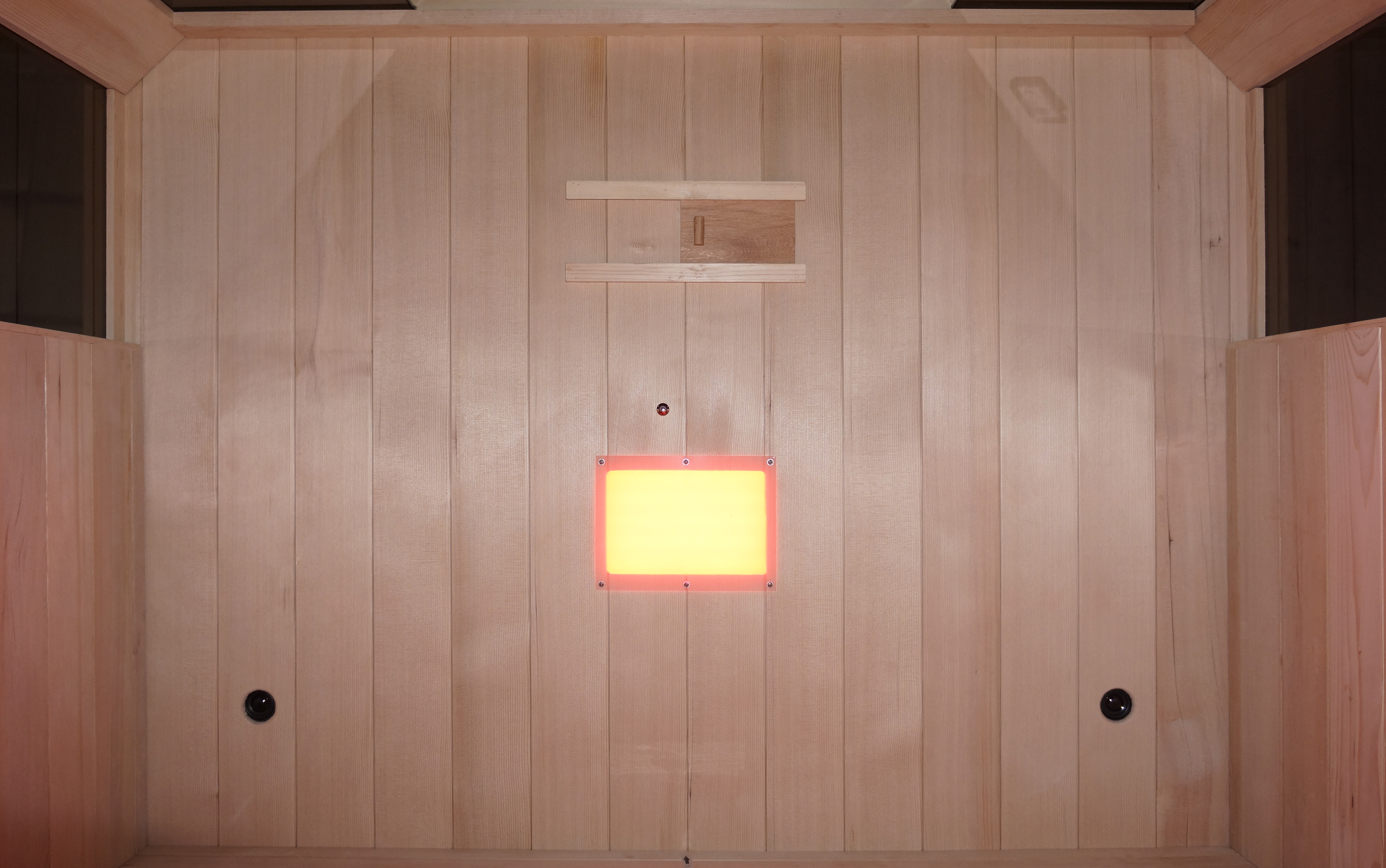 Wellis Redlight™-Infrarotkabine Solaris aus kanadischer Hemlocktanne