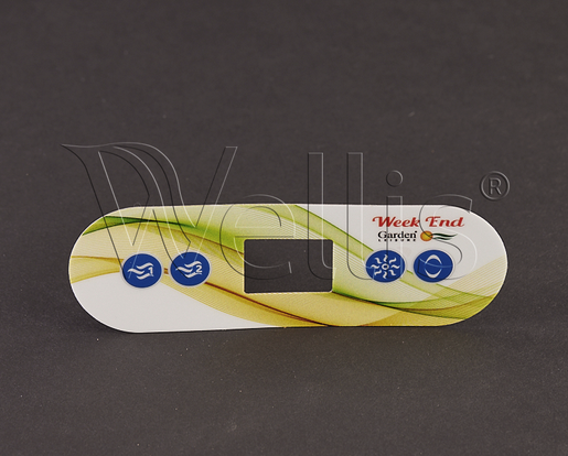 Wellis Aufkleber für Bedienfeld IN.K300 2mot