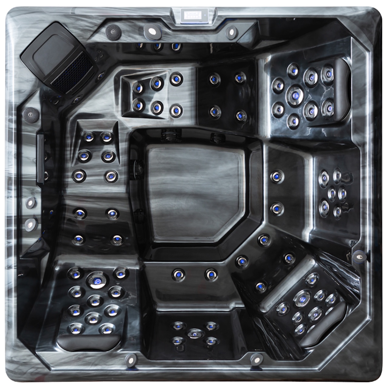 AWT Aussenwhirlpool IN-701 Premium Cloudy Black 212x212 grau