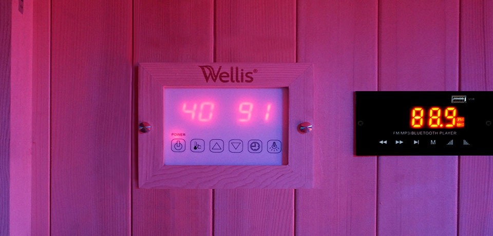 Wellis Kombisauna Eclipse aus kanadischer Hemlocktanne