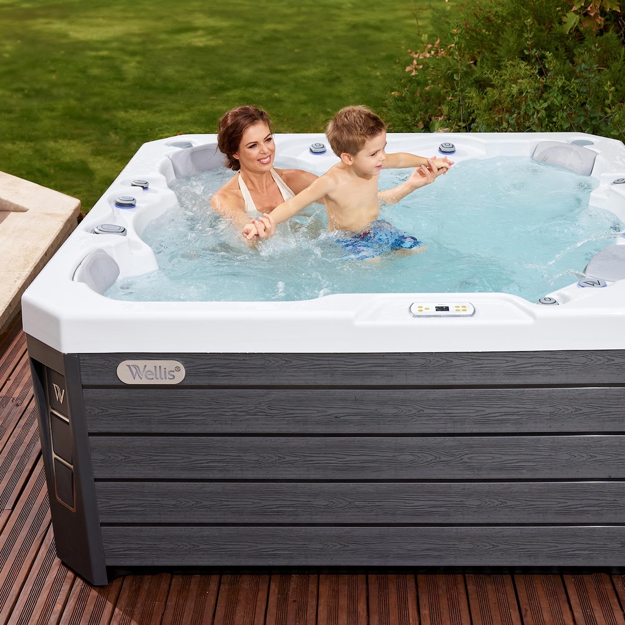 Wellis Prague Life 6 Personen Premium-Whirlpool 200 × 200 × 90 cm