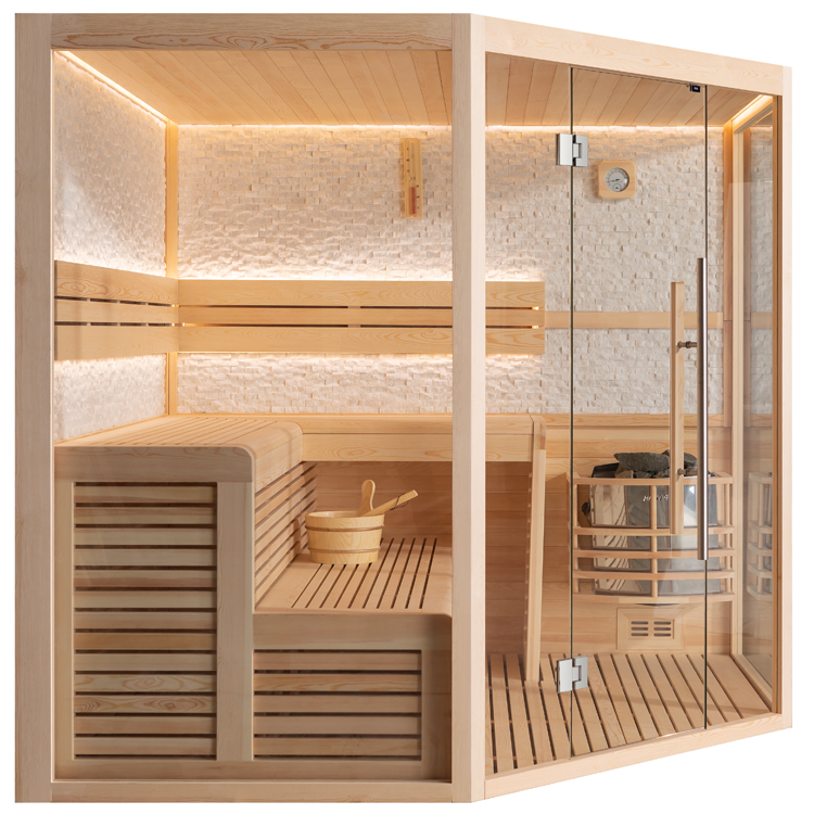 AWT E1816 A Pinienholz 220 x 220 x 210cm ohne Ofen