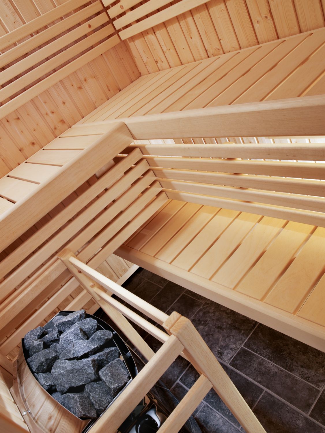 Saunakabine Harvia S1212 Variante Mini 115x115x204cm LxBxH mit oder ohne Ofen 