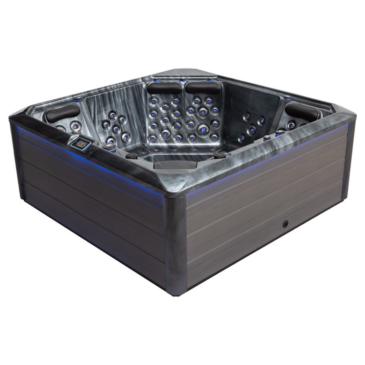 AWT Aussenwhirlpool IN-703 Premium Cloudy Black 225x225 grau 