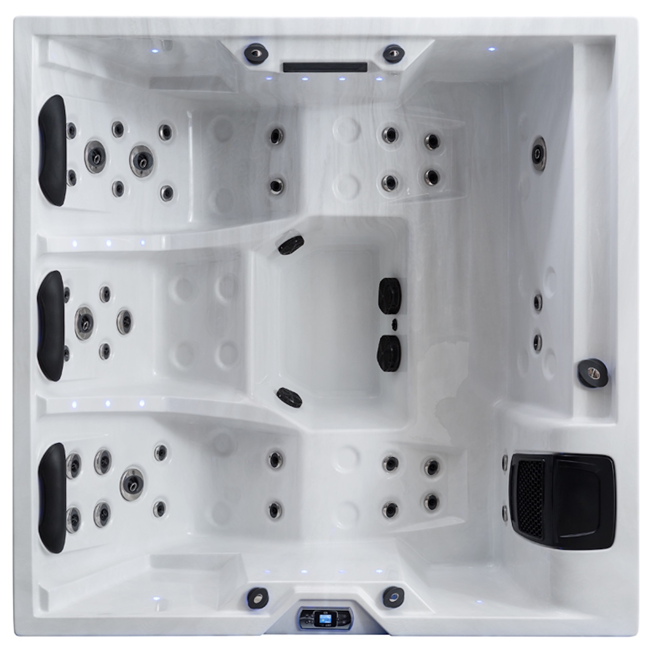 AWT Aussenwhirlpool IN-402 Eco Sterling Silver 200x200 grau 